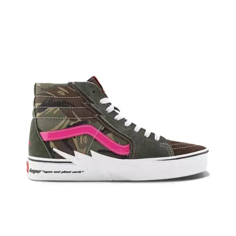 Vans SK8 Hi X Aape 'Bolt Green Camo'-1