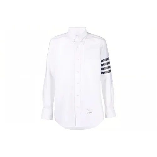 THOM BROWNE 4-Bar Straight-fit Oxford Shirt