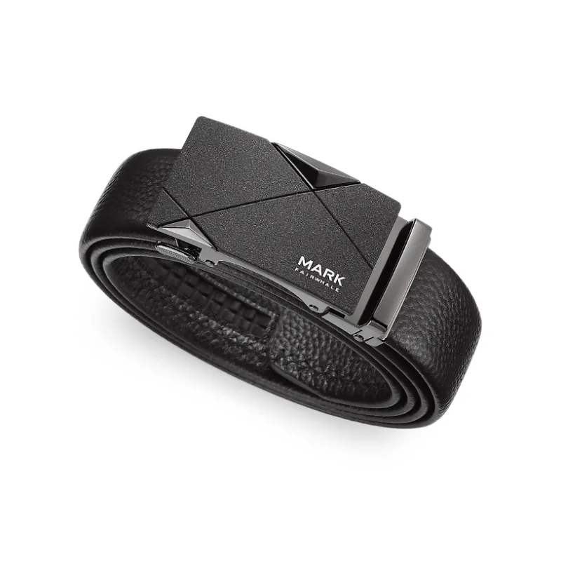 FAIRWHALE Matte Surface, Wear Resistant Cow Leather Belts Men's Width 3.5CM-2