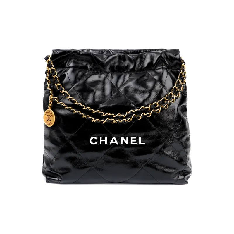 CHANEL 22Bag Calfskin Portable Crossbody Bag, Shoulder Bag Women's Black-0