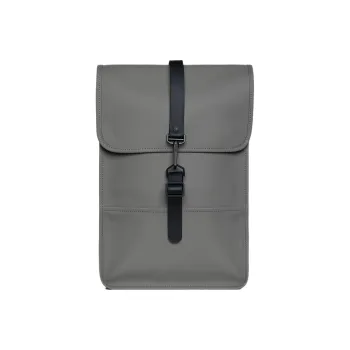 Rains Polyester With Polyurethane Coating Backpack Mini Unisex Gray