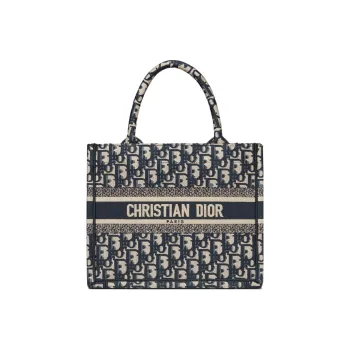 DIOR Small DIOR Book Tote Oblique Embroidery