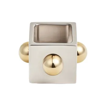 HERMES Scarf Ring Women's Silver