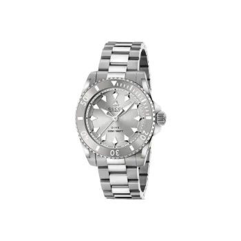 GUCCI Wrist Watch Automatic Mechanical Movement Stainless Steel Watchband 40mm Silver Dial Unisex