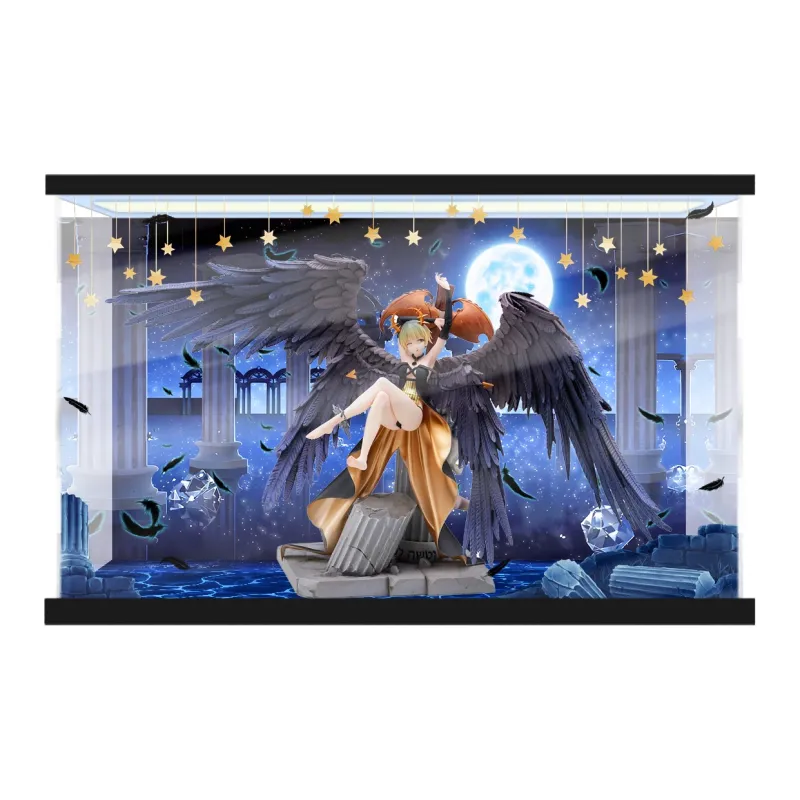 AOWOBOX Dreamer Seven Demon Kings King Of Sloth Belial Figurine Display Case Model Accessories-8