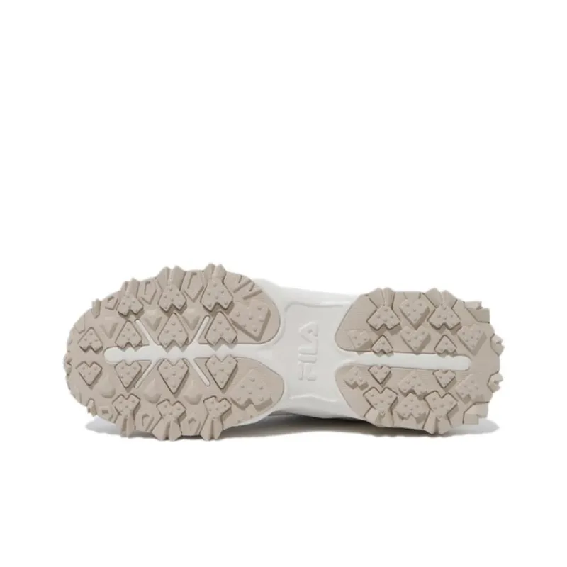 FILA Taurus V3 Anti Slip Wear Resistant Low Top Running Shoes Unisex Beige Korean Style-4