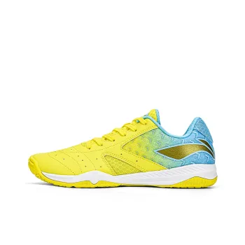 LiNing Cushioning Anti Slip Wear Resistant Breathability Low Top Athletic Shoes Unisex Yellow