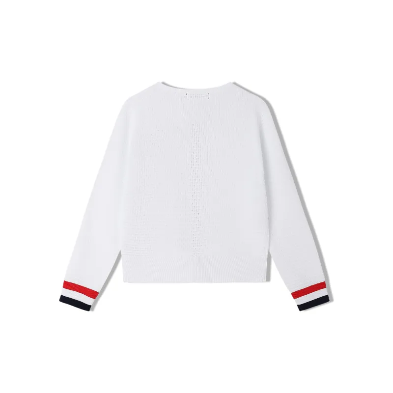 Elle Active Knit Cardigans Women's White-1