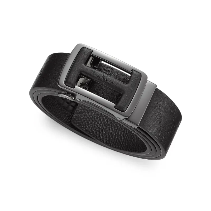 FAIRWHALE Cow Leather Leather Belts Men's Width 3.5CM-0