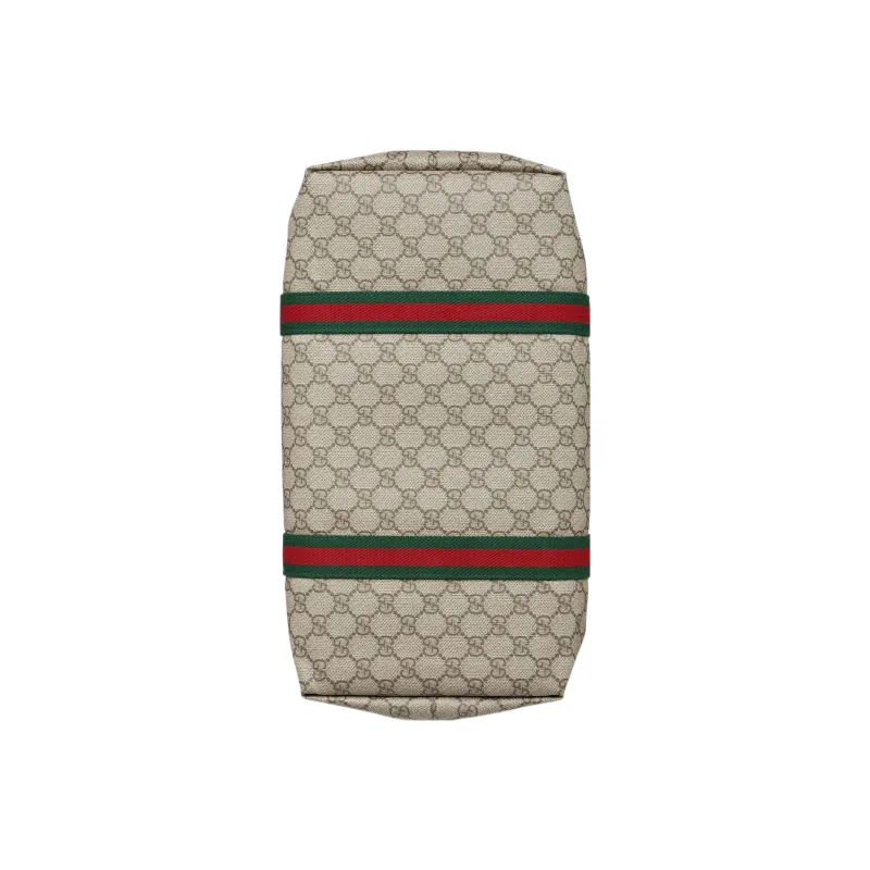 GUCCI Canvas Canvas Bag Tote Bag Shopping Bag Handbag Medium Size Men's Beige/Ebony-4
