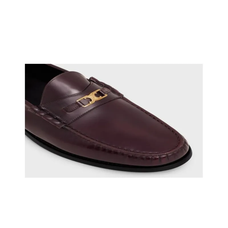 CELINE Triomphe Loafers 1.5cm Men's Umber-11