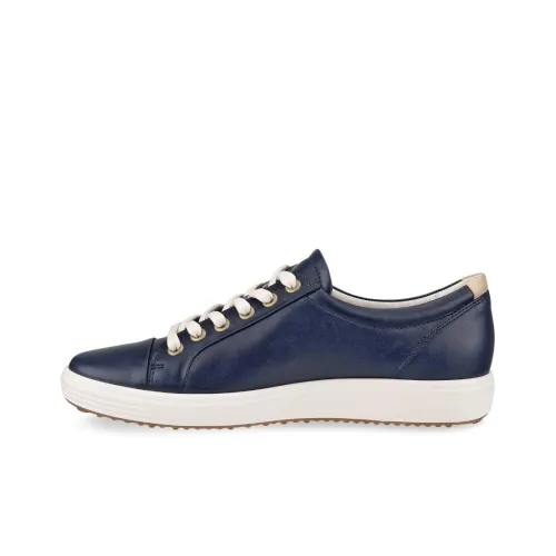 Ecco Soft 7 Low Top Skateboard Shoes Women's Dark Blue