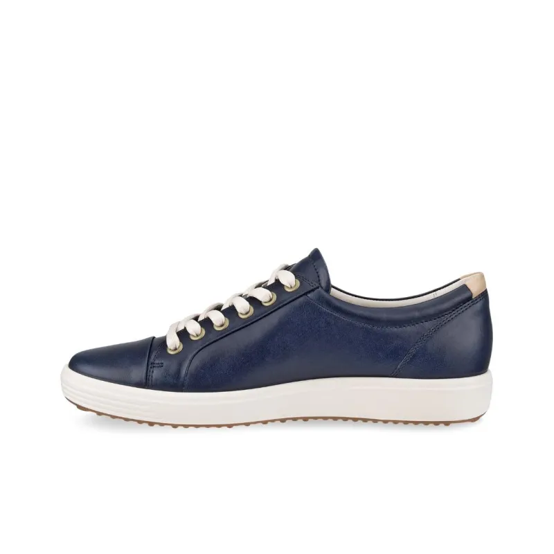 Ecco Soft 7 Low Top Skateboard Shoes Women's Dark Blue-0