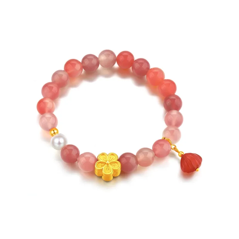 Mokinggran Agate Pearls Bracelets Women's Anniversary Bestie Box-5