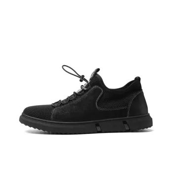 YEDANI Low-Top Skateboard Shoes Men's Black