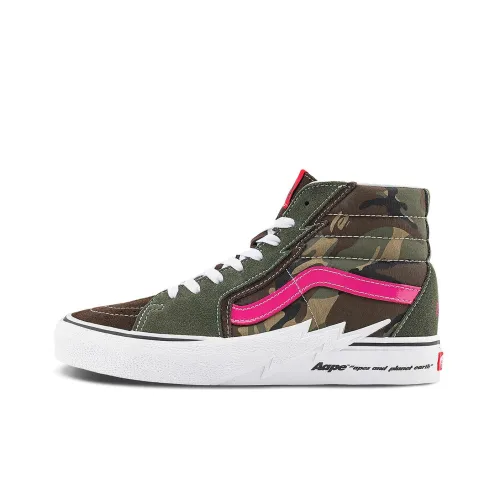 Vans AAPE X Sk8-Hi 'Bolt - Green Camo'