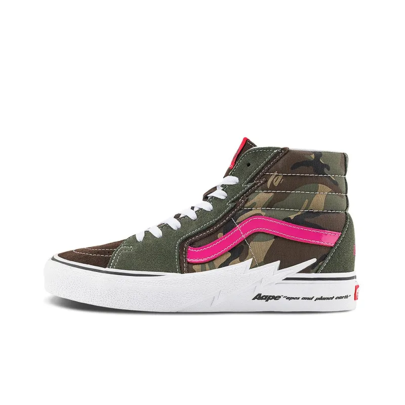 Vans SK8 Hi X Aape 'Bolt Green Camo'-0