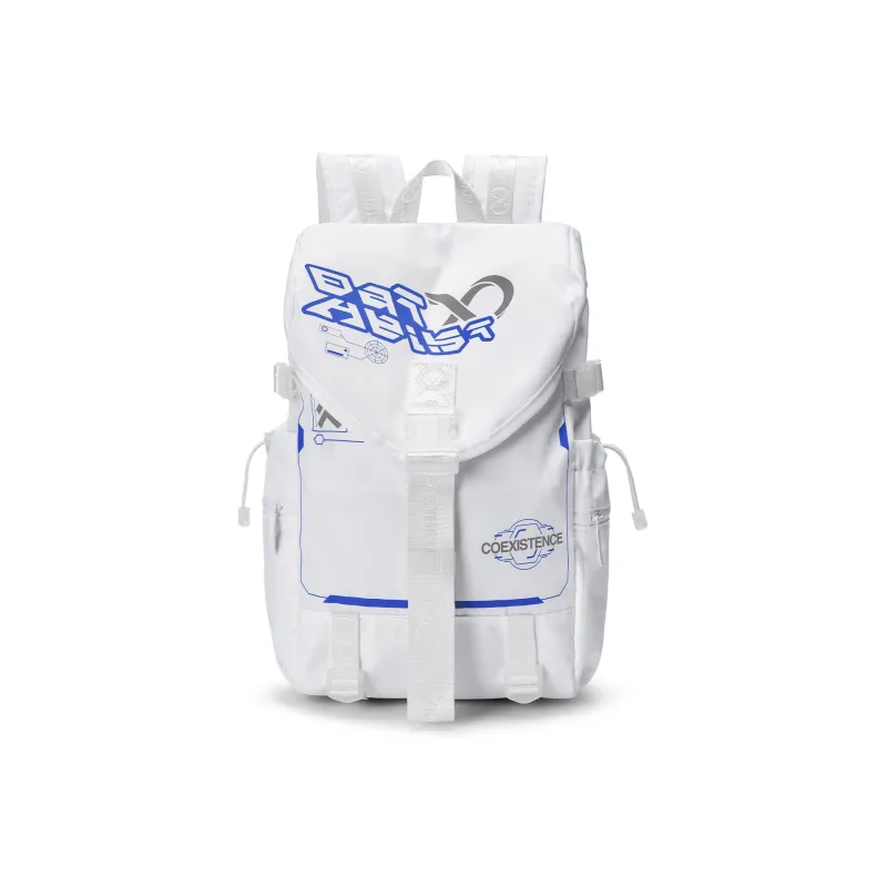 8atheist Polyester Backpack Portable Backpack Tubas Unisex Starry White-5