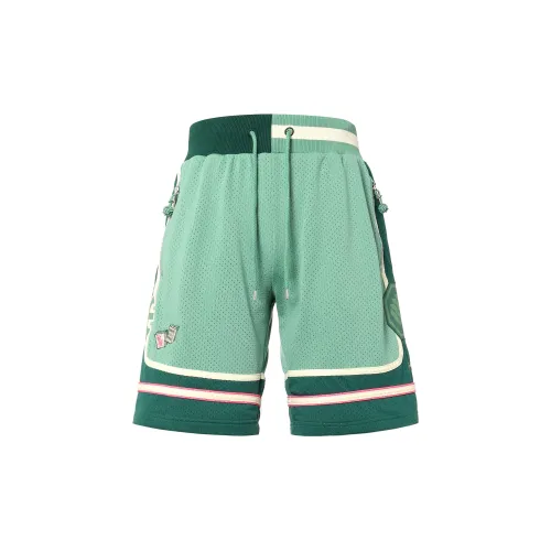 LINING Sports Basketball Collection Casual Shorts Men Green