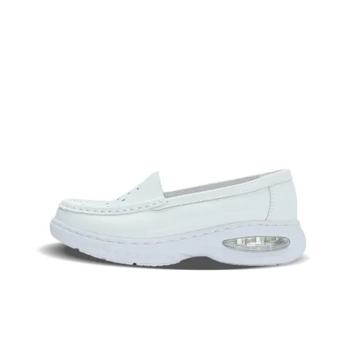 Cherry blossoms Loafers Women's White