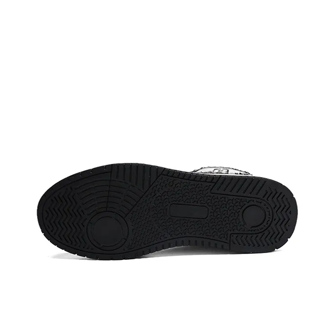 FACKRAM Wrapping Anti Slip Shock Absorbing And Wear Resistant Low Top Skateboard Shoes Men's Beige Black-5