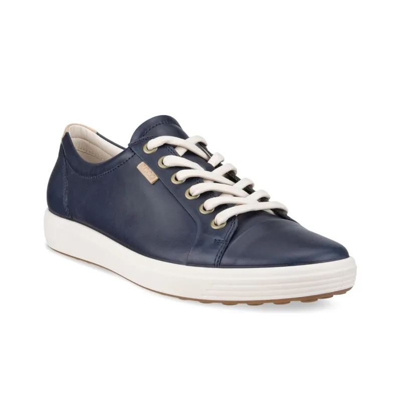 Ecco Soft 7 Low Top Skateboard Shoes Women's Dark Blue-2