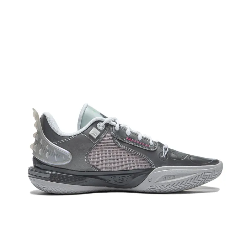 LiNing All City 11 Cushioning Low Top Basketball Shoes Unisex Gray-1
