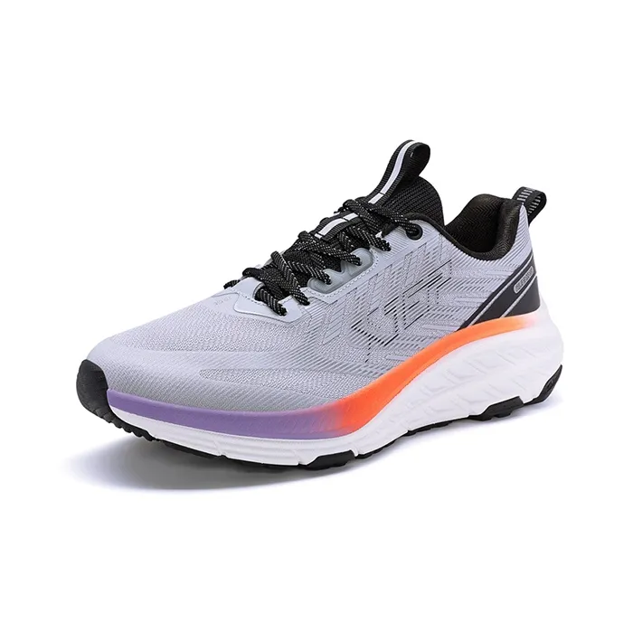XTEP Kun Wu 2.0 Cushioning Anti Slip And Wear Resistant Low Top Running Shoes Men's Gray Black-1