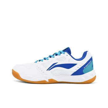 LiNing Feather The Flash 2.0 Cushioned Slip Resistant Low Top Badminton Shoes Unisex White Blue