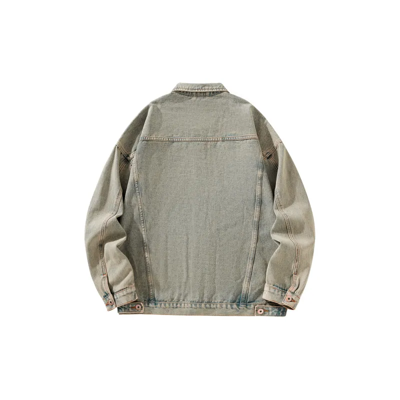 BOTH PLAY Denim Jacket Comes With Short Sleeved T Shirt Unisex-6