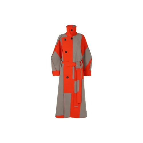 ISSEY MIYAKE Coats Women's Gray Red