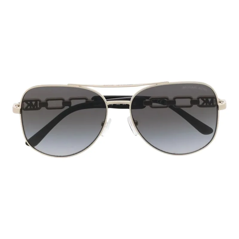 MICHAEL KORS Metal Aviator Sunglasses Women's Gold-1