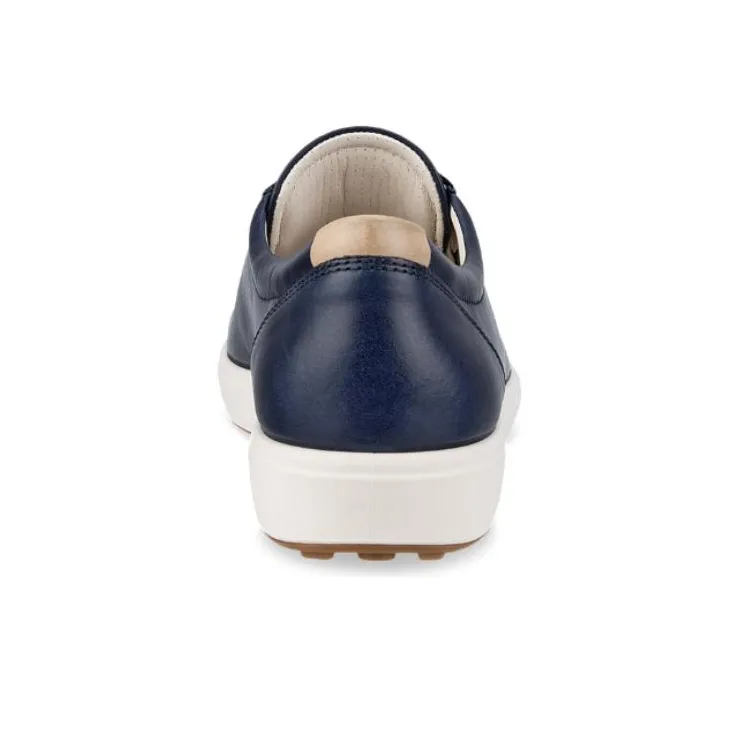 Ecco Soft 7 Low Top Skateboard Shoes Women's Dark Blue-5
