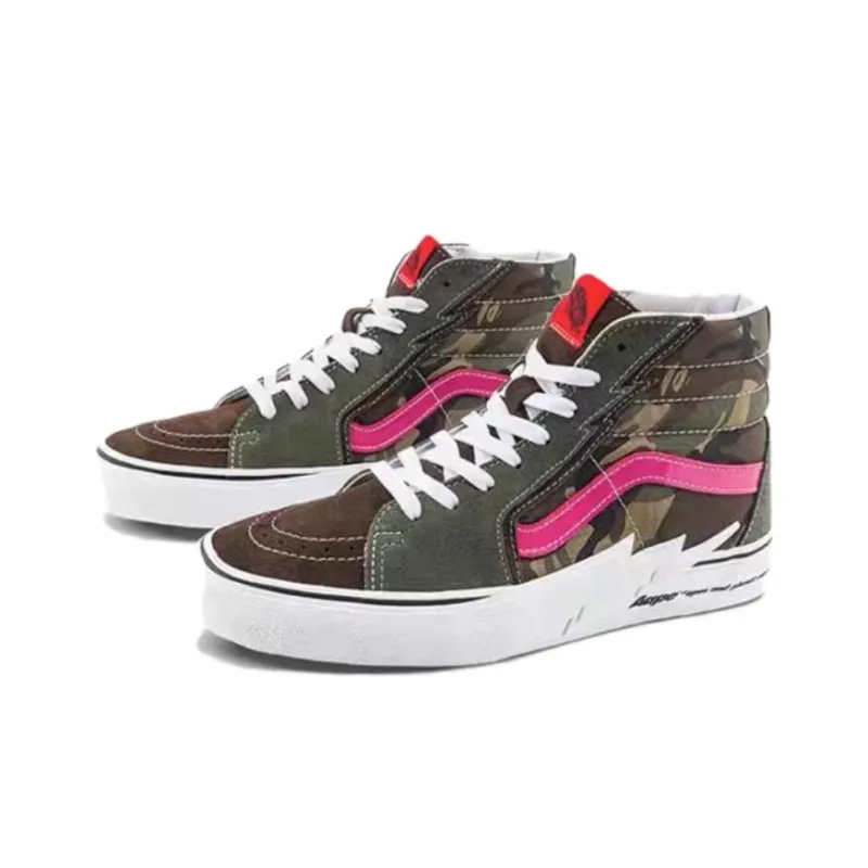 Vans SK8 Hi X Aape 'Bolt Green Camo'-2