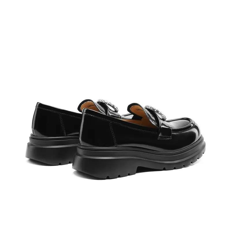 BOSSSUNWEN Loafers Women's Low Top Black-9
