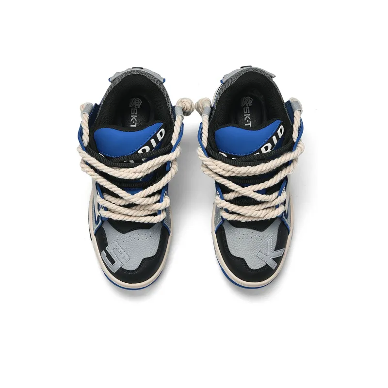 SK.TRIP Kunpeng Wear Resistant Height Increasing Low Top Skateboard Shoes Unisex Glacier Blue-5
