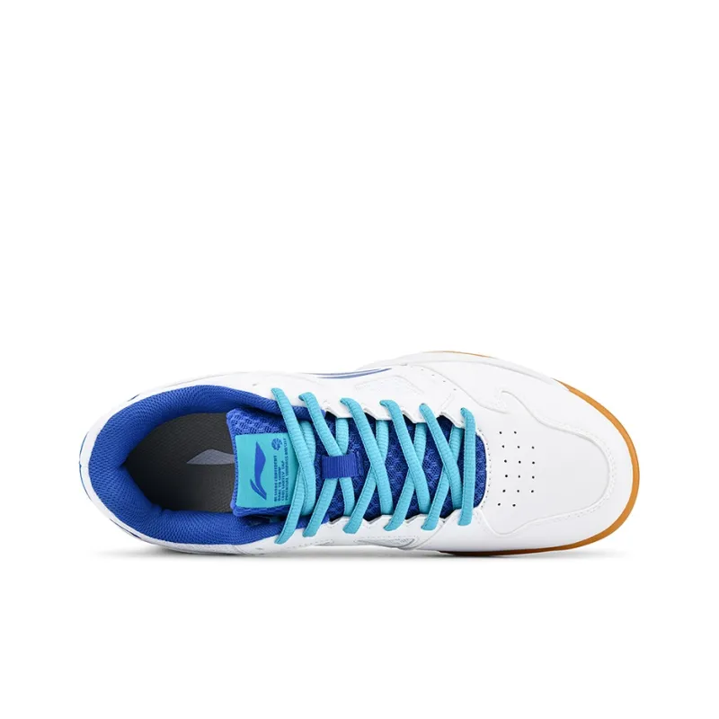 LiNing Feather The Flash 2.0 Cushioned Slip Resistant Low Top Badminton Shoes Unisex White Blue-2