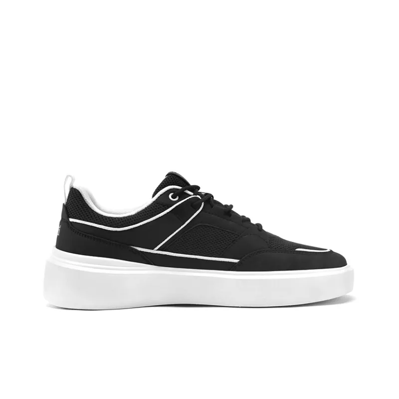 WALKSOUL Skateboard Shoes Men Low Top Apricot/Dark Blue/Black-16