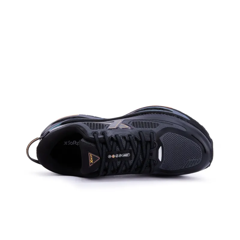 XTEP Anti Slip Wear Resistant Low Top Running Shoes Men's Black-2