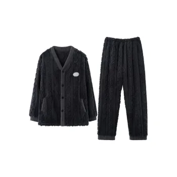 MIOJUER Pajama Set Winter Model Men's Dark Gray