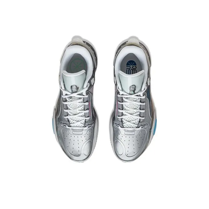 LiNing All City 11 Cushioning Low Top Basketball Shoes Unisex Gray-2