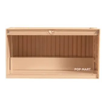 POP MART Container Luminous Figure Display Case Model Accessories Ecru