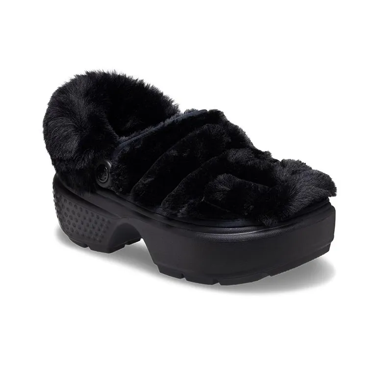 Crocs Stomp Quilted Clogs 'Black' Women's-2