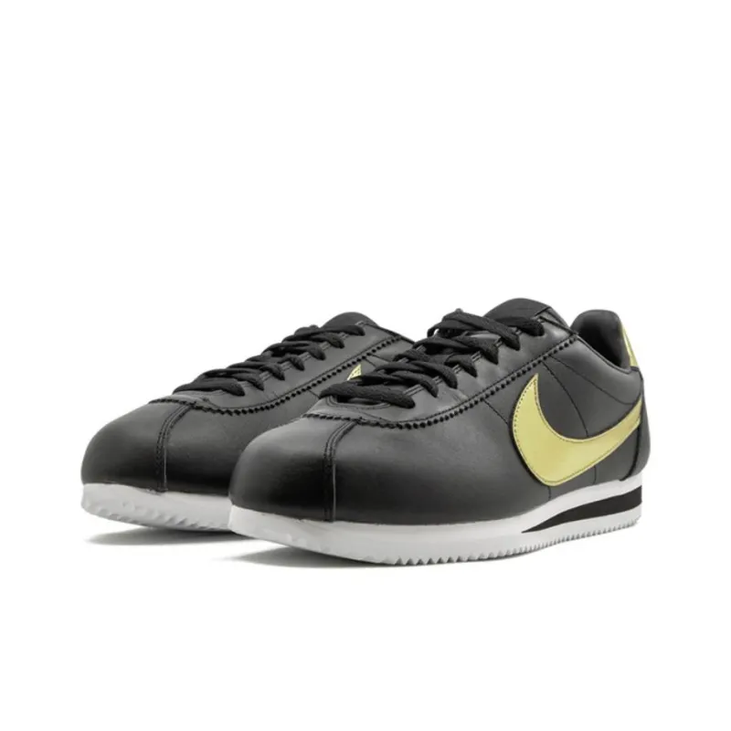 Nike Classic Cortez Black Metallic Gold-1