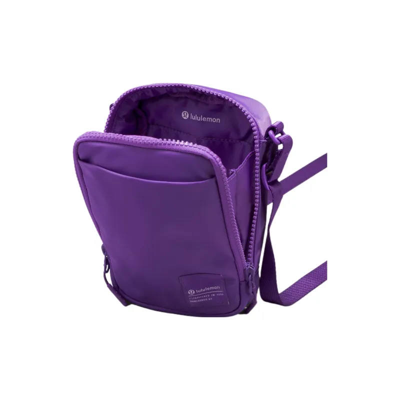 Lululemon Water Resistant Fabric Shoulder Bag Crossbody Bag Unisex Purple-1