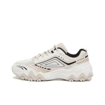FILA Taurus V3 Anti Slip Wear Resistant Low Top Running Shoes Unisex Beige Korean Style