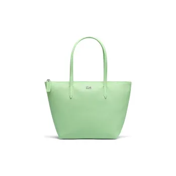 LACOSTE PVC Tote Bag Shopping Bag Handbag Medium Size Women's Green