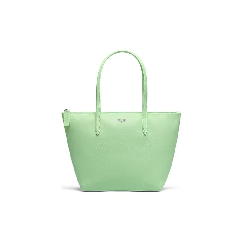 LACOSTE PVC Tote Bag Shopping Bag Handbag Medium Size Women's Green-0