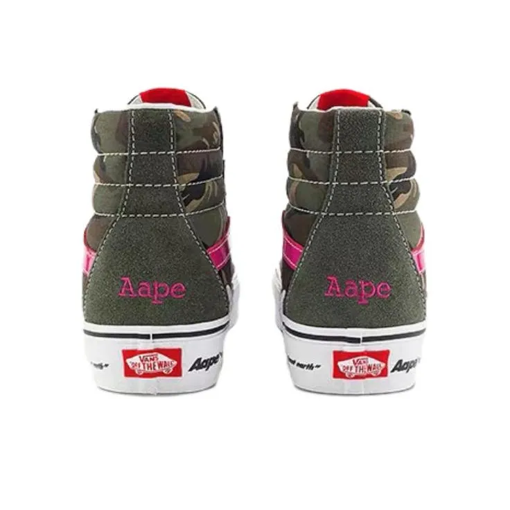 Vans SK8 Hi X Aape 'Bolt Green Camo'-3