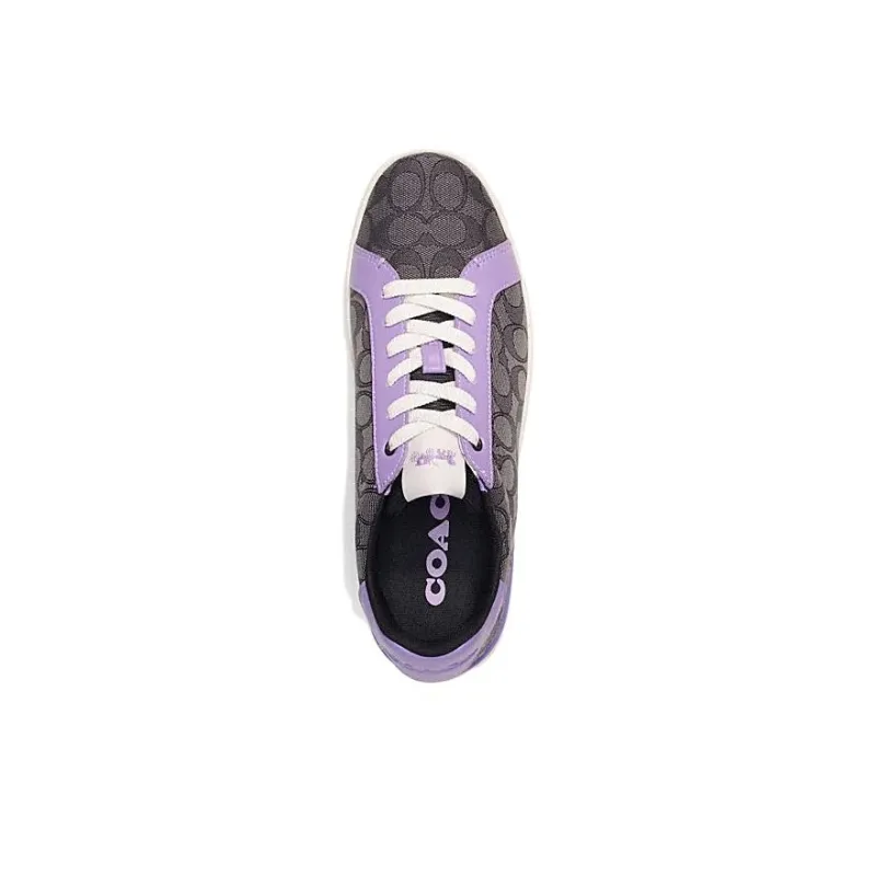 COACH Low Top Skateboard Shoes Men's Black-3